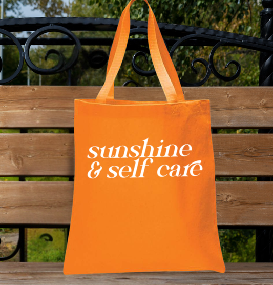 Brighten your day with the “Sunshine & Self Care” tote